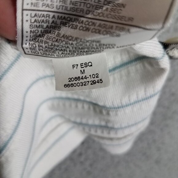 Nike Tiger Woods Polo Shirt Adult Medium White Stripe Falcon Point Golf Club Men - Picture 15 of 15